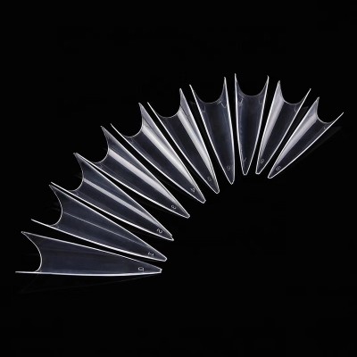 500pcs/bag Sharp Stiletto False Tips Long Pointed Nail French Salon Nail Tips