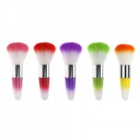 HOT! Soft Nail Cleaning Brush Nail Art Manicure Tools Makeup Brush Gradual Change Color Nail Dust Brush